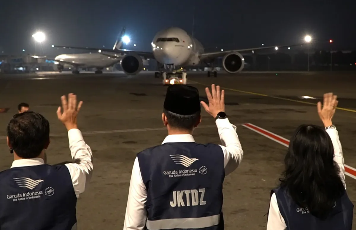 Garuda Indonesia Resmi Mulai Penerbangan Haji 2025, 4.158 Jemaah Diberangkatkan di Hari Pertama